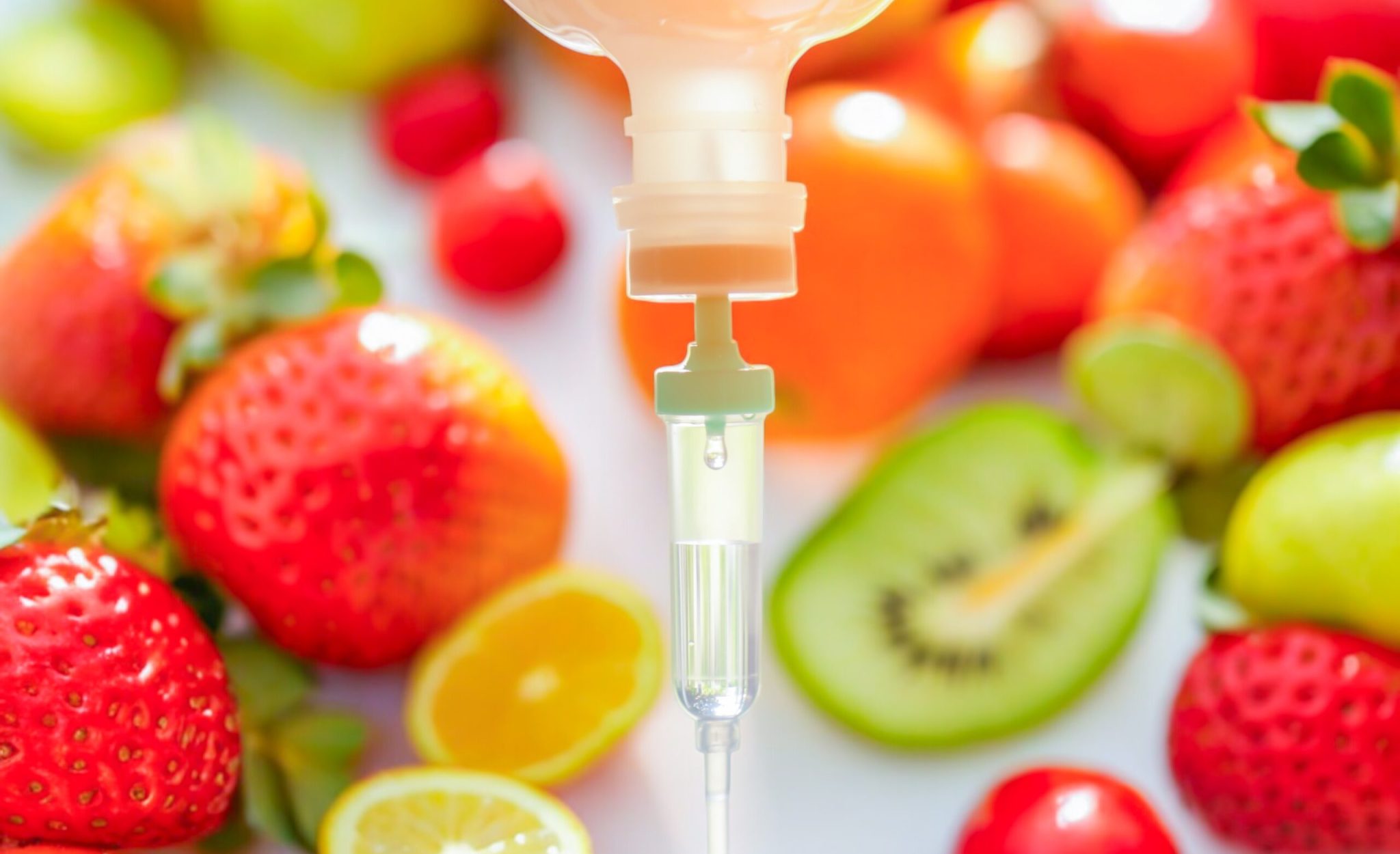 Client receiving Thirst Aid IV therapy for full-body hydration in a wellness clinic